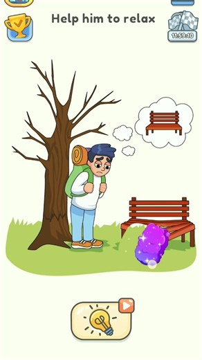 Help Him to Relax Puzzle Level Solution | Tricky Brain Game Walkthrough 😲🧠