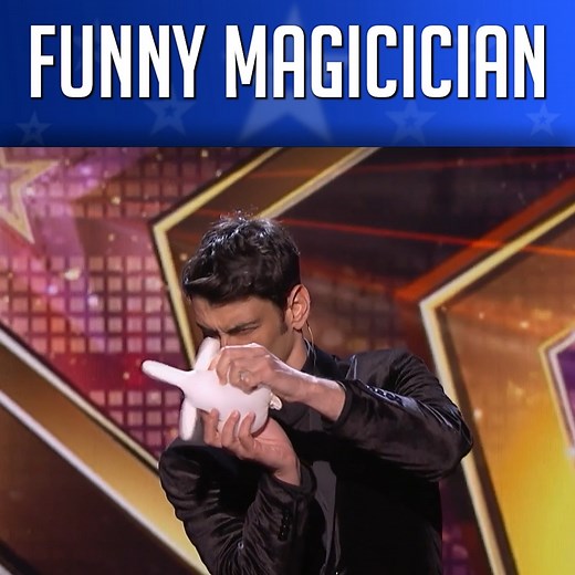 569K views · 11K reactions | Magician Performs Hilarious Tricks  | Comedians Got Talent | Facebook