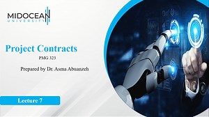 Project Contracts- PMG323- lecture 7