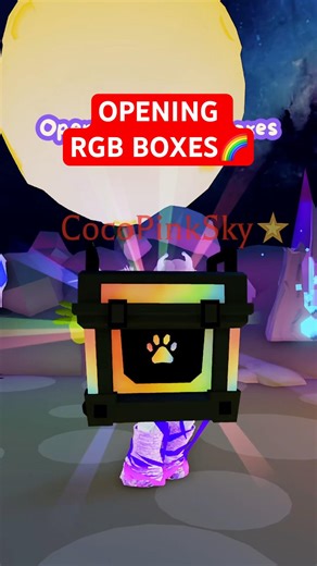 was I lucky??🫣🌈 opening RGB BOXES in Adopt Me #adoptme #roblox