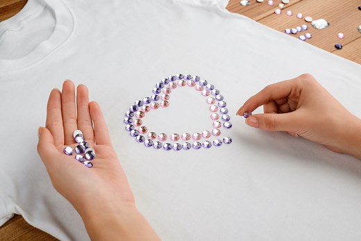 How To Bedazzle A Shirt - The Creative Folk