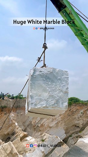 47K views · 1.1K reactions | Huge Big White Marble Block - #MarbleMining101 #MiningTechniques #MarbleExtraction #MiningProcess #MarbleQuarrying #MiningMethods #MarbleIndustry #MinersGuide #MarbleProspecting #MiningEquipment #MarbleResource #MiningSafety #MarbleBlocks #MiningTools #MarbleProcessing #MiningExploration #MarbleGeology #MiningOperations #MarbleMiners #SustainableMining #reelsfb #shorts #trendingreels #marble #bussiness #reels | Rj21 Vlogs | Facebook