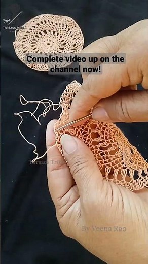Easy Needle Lace DIY | Beginner's step by step Tutorial | Decor Ideas | #shorts #ytshorts #short