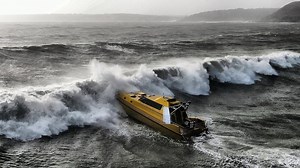7.2M views · 46K reactions | Here's the full video of our sea trials during Storm Brendan that hit the South Coast of Ireland this week. Some beautiful Ariel footage of Thunder Child showing the power and majesty of the sea. | Safehaven Marine | Facebook