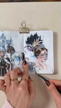 Frozen Masquerade Ball #scrapbooking #newjournal #journal #rainbowjournal #journaling