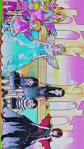 Paper Dolls (@paperdolls000) - Pregnant Dress Up Challenge: Pink vs Black Barbie Transformation