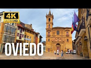 Oviedo, Spain 🇪🇸 Region of Asturias | 2024 Walking Tour 4K 60FPS HDR | Summer Walk