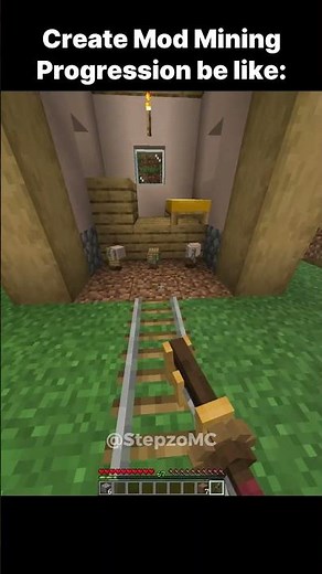 Create Mod Mining Progression in Minecraft be like: