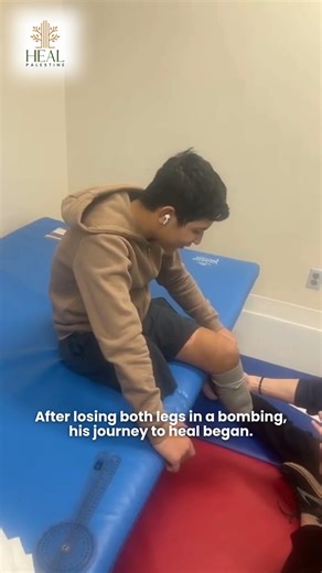 HEAL Palestine on Instagram: "Mohammed is just 13 years old. After losing both of his legs in a bombing in Gaza, he came to the U.S. through HEAL Palestine’s Global HEALing Program to begin his long journey of recovery. This week marked another milestone. Mohammed had his first therapy session since getting his cast removed after a fractured leg. It is one more step forward in rebuilding strength, confidence, and hope. Because of your support, children like Mohammed are given the care they need