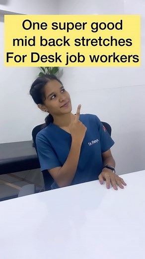 SS Ramya Raghavan on Instagram: "One excellent stretch for your mid back . Hold for 10 to 15 sec repeat for 3 times , in between your work hours. #stretch #stretching #workout #fitness #midback #stretchitout #physiotherapy #physiotips #physiolife #physiotherapist #ssramya #physiolife #midbackpainrelief #midbackstretch #midback #backpain #lowerbackpainrelief #lowerback"