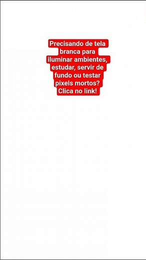 Tela Branca para diversos usos! #telabranca #Pantallablanca #Whitescreen #Белыйэкран