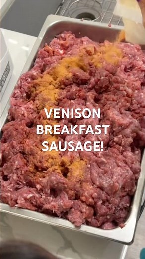 How to make VENISON breakfast sausage 🔥! #venison #food