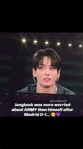 Jungkook's Emotional Ending Ment in Madrid D-1 💜 "Are You Okay?" 🥹