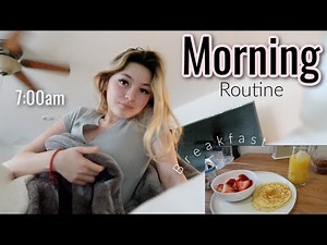 my REAL morning routine | online school*