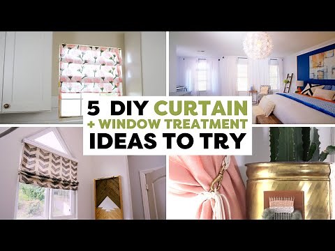 5 Curtains & Window Treatments to Try This Weekend | DIY Curtain Ideas