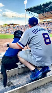 Champ’s 1st bat for the @durhambulls. He was locked in and ready for the show. Being a star runs in the family! @milb @espn @wral @mlb | Ripken the Bat Dog