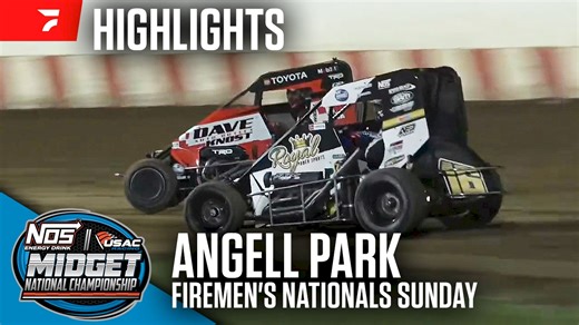 𝐇𝐈𝐆𝐇𝐋𝐈𝐆𝐇𝐓𝐒 📹 The #USAC National Midget Series rolled into Angell Park Speedway for a Labor Day Weekend tradition, with Night 1️⃣ of the Firemen's Nationals on Sunday. | FloRacing