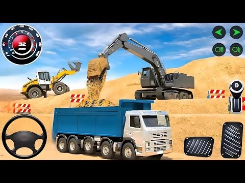 🚨 JCB City Road Construction Simulator 3D🚧 - Android Gameplay Part- 1