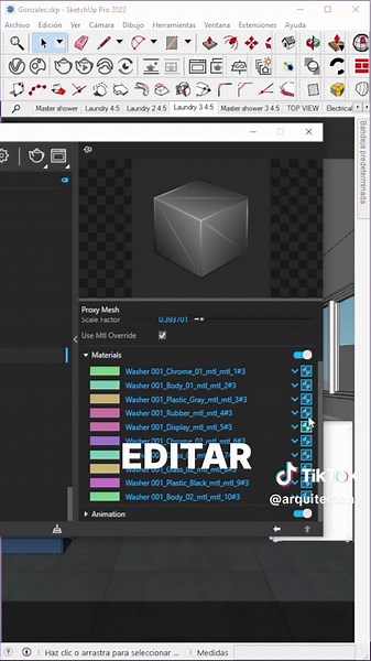 Como cambiar el material de los proxys de la chaos cosmos de vray en sketchup 🤩 #vray #vraysketchup #vrayrender #sketchup #sketchup3d #sketchuptutorial #arquitecto #arquitectura #arqui #estudiantedearquitectura