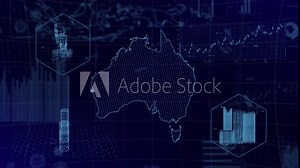 Data analysis GDP Charts of Australia Country with graphs, charts, analytics in background | Australia Country Data analysis development and growth charts and graphs video background in 4K|60 FPS