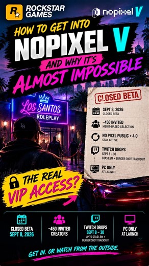 How to Get Into NoPixel V — And Why It's Almost IMPOSSIBLE 👀