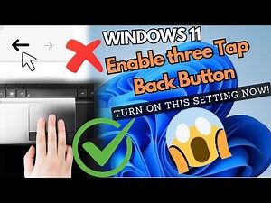 How to Enable Mouse Back Button on Windows 11 | Three Finger Tap to Back | Quick Fix for Laptop & PC