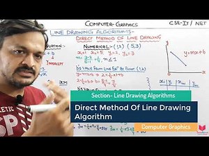 3.3- Direct Method of Line Generating In Computer Graphics Hindi | Direct Method Of Line Drawing