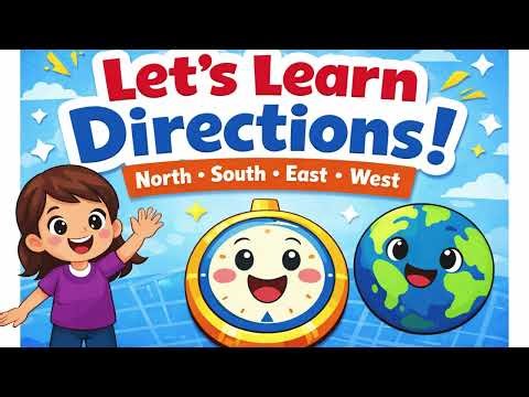 North, South, East & West for Kids | Fun Directions Lesson