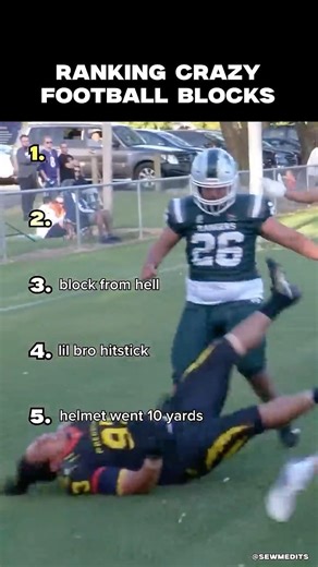 Ranking HUGE Football blocks #shorts #football