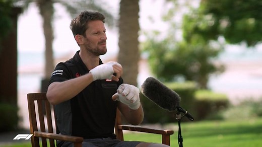 Courage, character, bravery, humour - no wonder Romain Grosjean's children call him superman ❤️ | F1