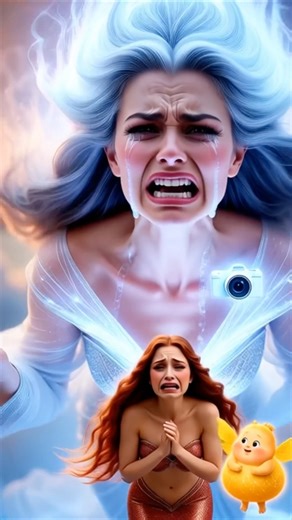 जलपरी और उसका जादुई बच्चा 🧜‍♀️🐓 AI Cartoon Story#ai#ytshorts#aistory#aianimation#sad#dance#cartoon