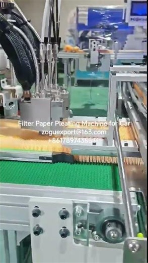 Automatic cross cutting Filter Paper Pleating Machine for Car zoguexport@163.com +8617897435530