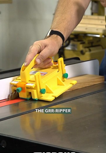 The GRR-RIPPER takes the damage, not your hands. Plus, get cleaner, safer cuts by controlling both the keeper and offcut pieces! 💪⚙️ Get your GRR-RIPPER today at www.Microjig.com! #WoodworkingSafety #GRRRIPPER #CleanCuts #WoodworkingTips