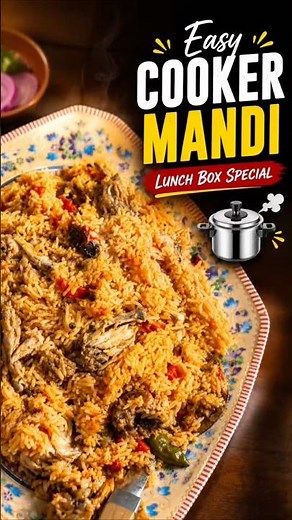 Easy Cooker Mandi Recipe 😍 🍛 One Whistle Chicken Mandi!
