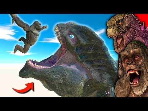 Kong Gets Swallowed By King Titan