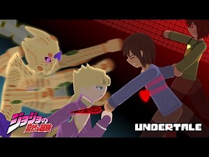 Frisk vs Giorno Giovanna - sticknodes fight animation
