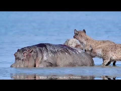 Hippo vs Wild Dogs: Shocking & Emotional Survival Story 💔🐾