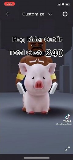 how to be hog rider in roblox