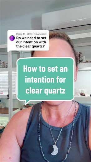 Replying to @_s0tty_ How to set an intention for clear quartz. #manifest #quartz #crystalbracelets