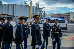 Planeside honors for U.S. Army Lt Col. Addison Earl Baker, September 8, 2022