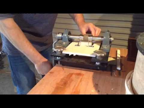 Homemade leather embossing machine