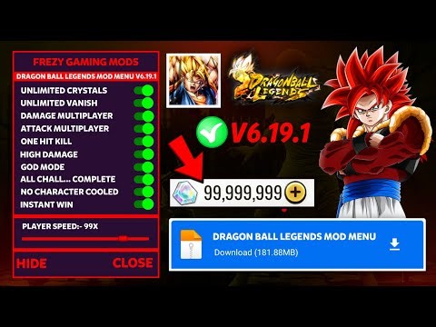 Dragon Ball Legends Mod Menu v6.19.1 - Unlimited Chrono Crystals - Dragon Ball Legends Hack 2026