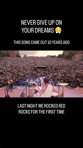 NEVER GIVE UP ON YOUR DREAMS ❤️ #band #original #rock