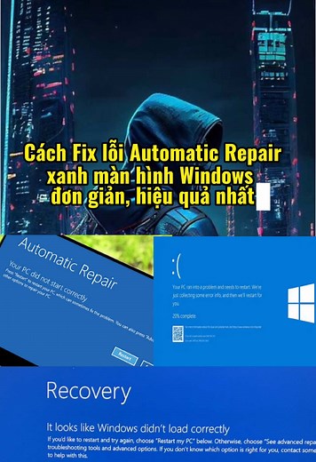 Cách khắc phục lỗi Automatic Repair trên laptop
