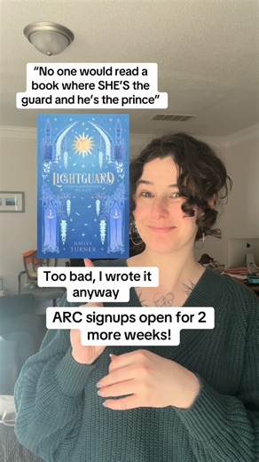Hayley Turner | Romantic Fantasy Author on Instagram: "You can snag the signup form by commenting “ARC” or you can find the 🔗 in my bio 😌 If you’re new here, hi! I’m Hayley, author of fantasy for hopeless romantic nerds and composer of music that either sounds like a fairy princess threw up on it or you’re about to go into battle. BOOKS: NEW DUOLOGY: Lightguard - (soft) enemies to lovers, SHE’s the guard, he’s the prince romantasy coming March 24th, 2026 WHAT TO EXPECT: ✨FMC w/OCD ✨SHE’S the g