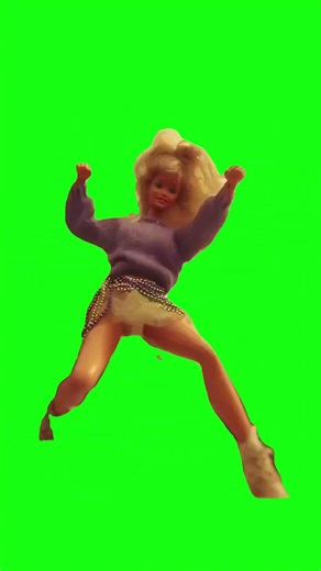Barbie dancing Green Screen Meme