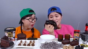 Mukbang Black Food | Cuisine- Life - Mukbang