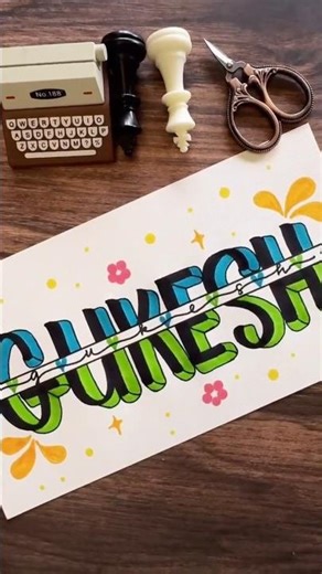 The Secret To Perfect 3D lettering ❤️✨#shorts #lettering #art