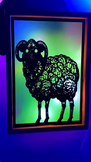 I Made a Glowing Sheep with 3D Printing & Magic! #craft #art #dailyshorts