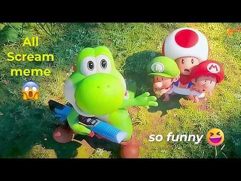 The Super Mario Galaxy movie but it's just all scream meme 😱